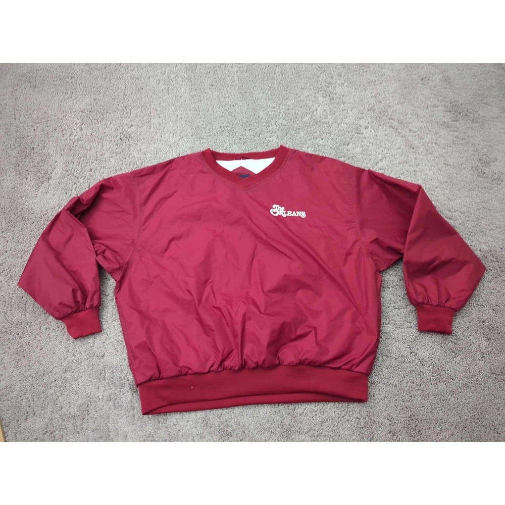 The Orleans Windbreaker Mens XL Pullover V-Neck Sport-Tek by Port Authority Red